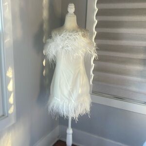 White cocktail dress